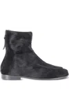 Hereu Juliol Calf-hair Ankle Boots In Black