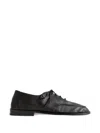 Hereu Black Leather Lace-ups In Black