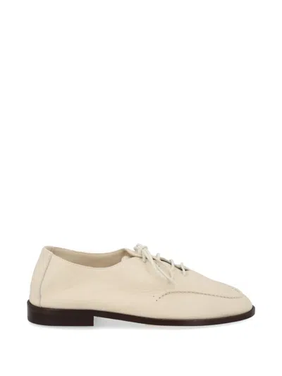 Hereu Juliol Smooth Rounded Toe Loafers In Neutral