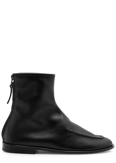 Hereu Juliol Leather Ankle Boots In Black