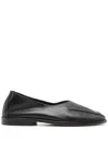 Hereu Black Juliol Winter Supple Shiny Flats In Black
