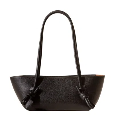 Hereu Knot Detail Shoulder Bag In Black