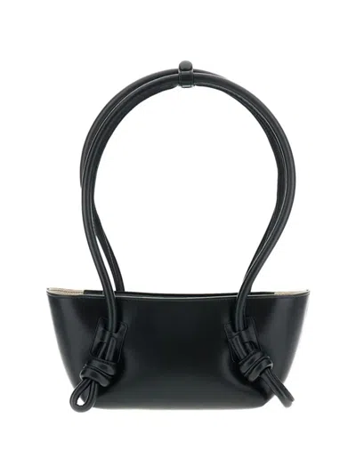 Hereu Knot-detail Shoulder Bag In Black