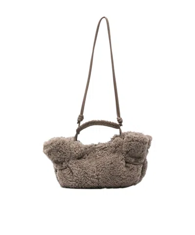 Hereu Knot Detailed Tote Bag In Taupe