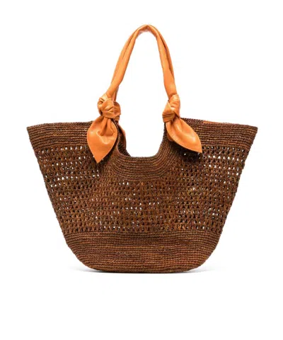 Hereu Knot Handbag In Brown