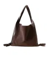 Hereu Knotted-detail Leather Shoulder Bag In Brown