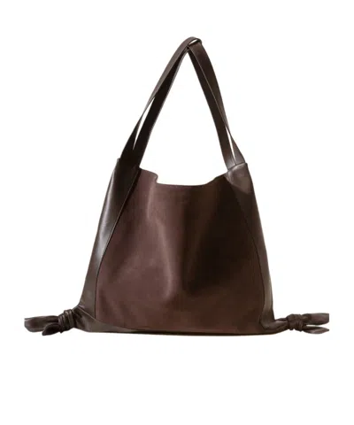Hereu Knot Tote In Black