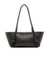 Hereu Textured Shoulder Bag Knotted Handles In Brown