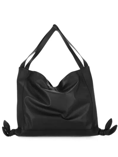 Hereu Knot-detail Tote Bag In Black
