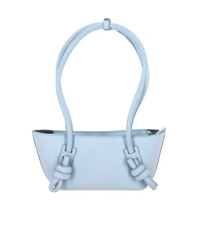 Hereu Knotted Shoulder Bag In Blue