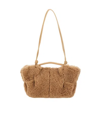 Hereu Knotted Shoulder Bag In Sand