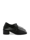 Hereu Lace-up Block-heel Pumps In Black