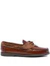 Hereu Leather Boat Shoes In Brown