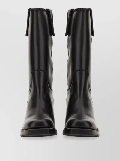Hereu Leather Boots In Black