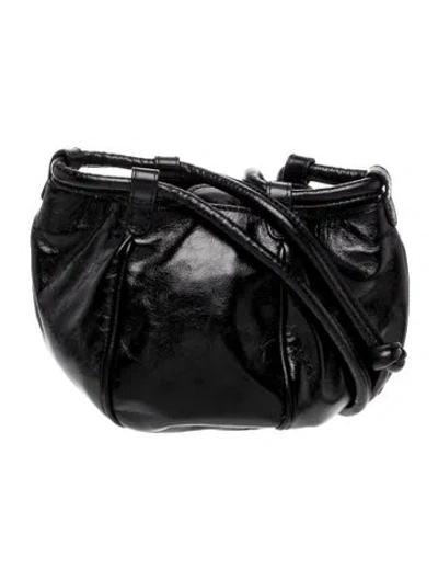 Pre-owned Hereu Leather Bucket Bag In Black