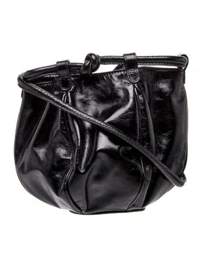 Pre-owned Hereu Leather Bucket Bag In Black