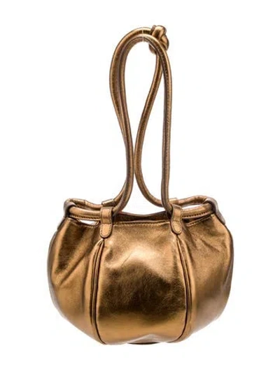 Pre-owned Hereu Leather Bucket Bag In Brown