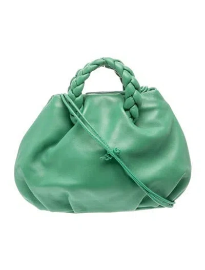 Pre-owned Hereu Leather Bucket Bag In Green