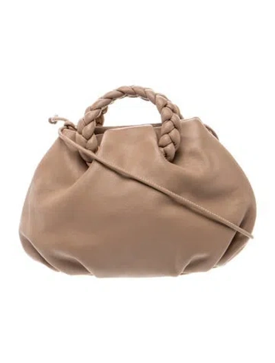Pre-owned Hereu Leather Bucket Bag In Neutral