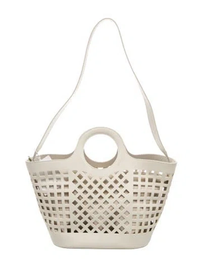 Pre-owned Hereu Leather Bucket Bag In Neutral