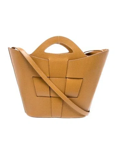 Pre-owned Hereu Leather Bucket Bag In Neutral