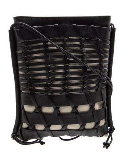 Pre-owned Hereu Leather Crossbody Bag In Black