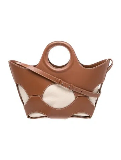 Pre-owned Hereu Leather Crossbody Bag In Brown