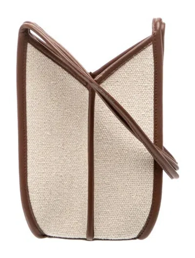 Pre-owned Hereu Leather Crossbody Bag In Neutral