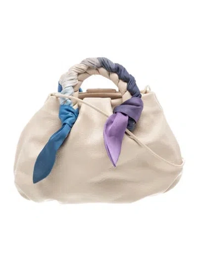 Pre-owned Hereu Leather Crossbody Bag In Neutrals
