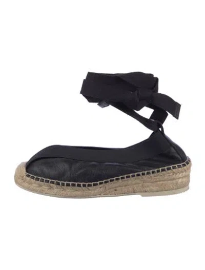 Pre-owned Hereu Leather Espadrilles In Blue