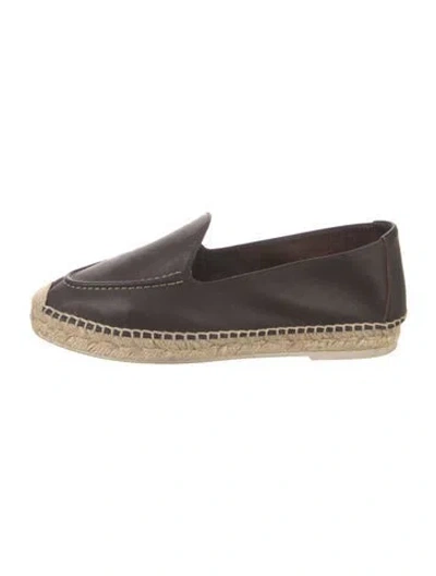 Pre-owned Hereu Leather Espadrilles In Brown
