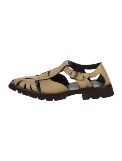 Pre-owned Hereu Leather Flats In Multi