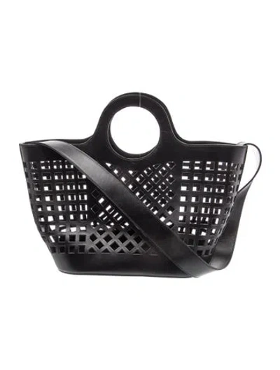 Pre-owned Hereu Leather Hobo In Black