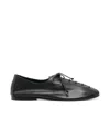 Hereu Square Toe Flats In Black