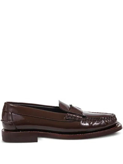 Hereu Leather Loafers In Brown