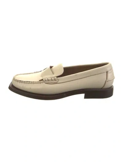 Pre-owned Hereu Leather Loafers In Neutral