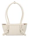 Hereu Mini Fleca Calf Leather Shoulder Bag In White