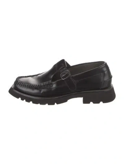 Pre-owned Hereu Leather Mules In Black