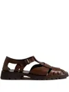 Hereu Leather Sandals In Brown
