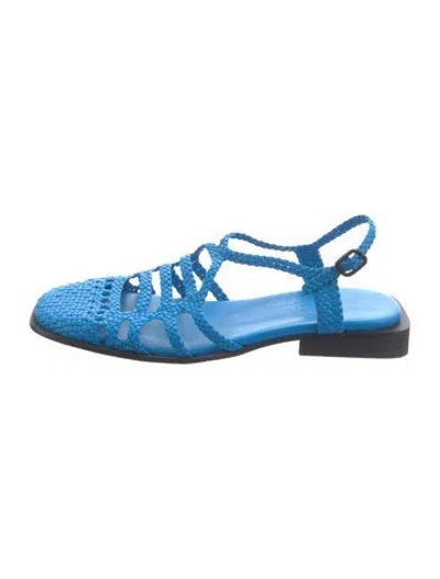 Pre-owned Hereu Leather Sandals In Blue