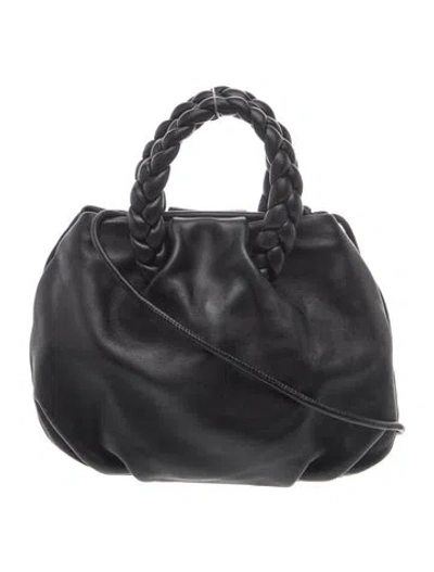 Pre-owned Hereu Leather Shoulder Bag In Black