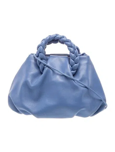 Pre-owned Hereu Leather Shoulder Bag In Blue