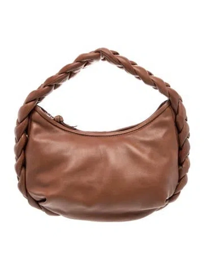 Pre-owned Hereu Leather Shoulder Bag In Brown