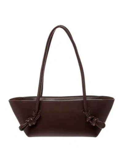 Pre-owned Hereu Leather Shoulder Bag In Brown