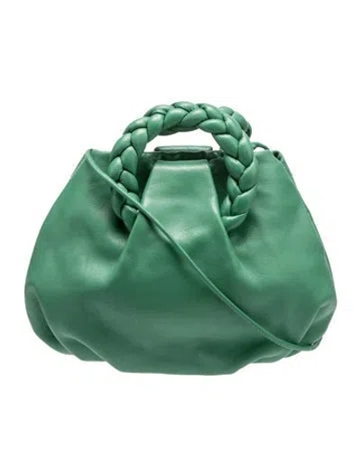 Pre-owned Hereu Leather Shoulder Bag In Green