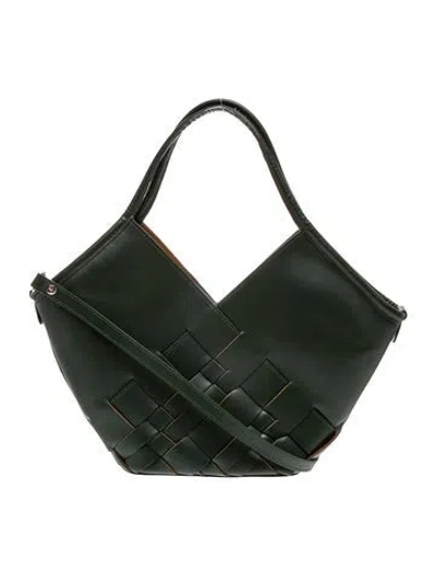 Pre-owned Hereu Leather Shoulder Bag In Green