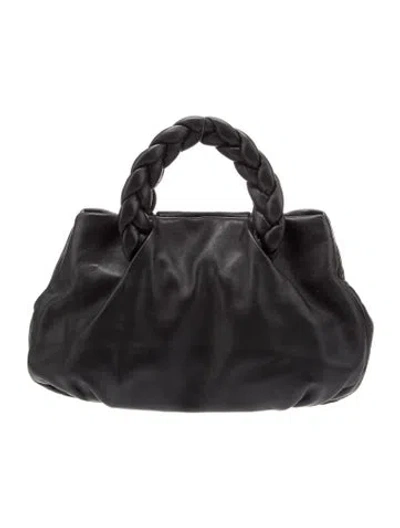 Pre-owned Hereu Leather Top Handle Bag In Black