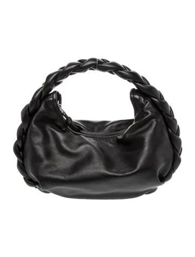 Pre-owned Hereu Leather Top Handle Bag In Black