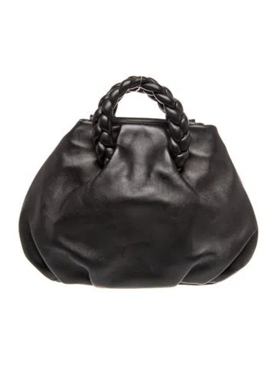 Pre-owned Hereu Leather Top Handle Bag In Black