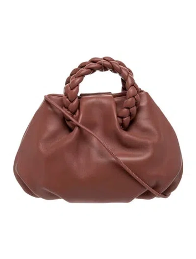 Pre-owned Hereu Leather Top Handle Bag In Brown